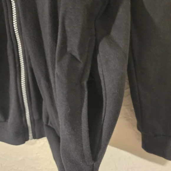 ASOS Black Zipup Sweatshirt Longsleeve Casual Top Streetwear Gorpcore Size 6 - Picture 9 of 14